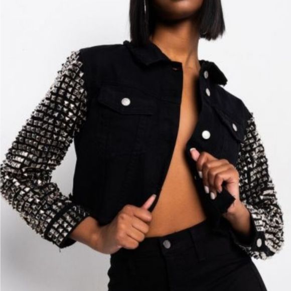 Rhinestone Jacket w/Mask - Picture 1 of 4